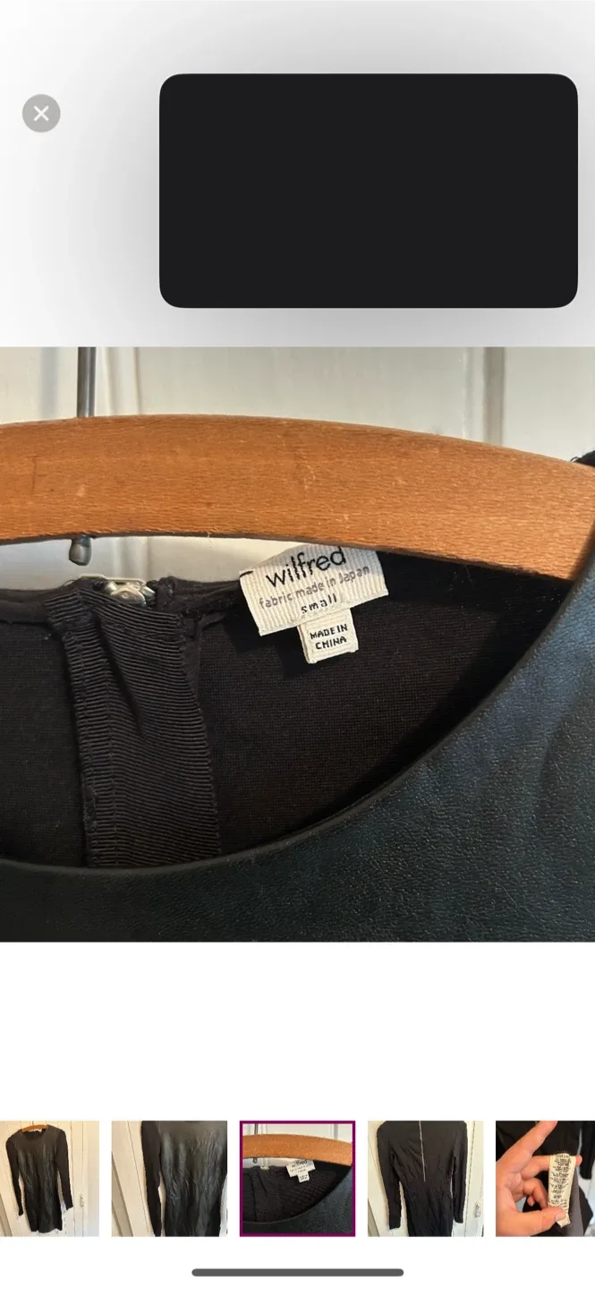 Wilfred Black Dress - Size Small image indicator(3)