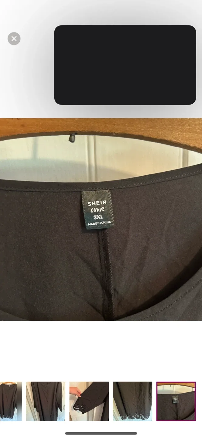 Shein Curve Black Dress - Size 3XL image indicator(5)