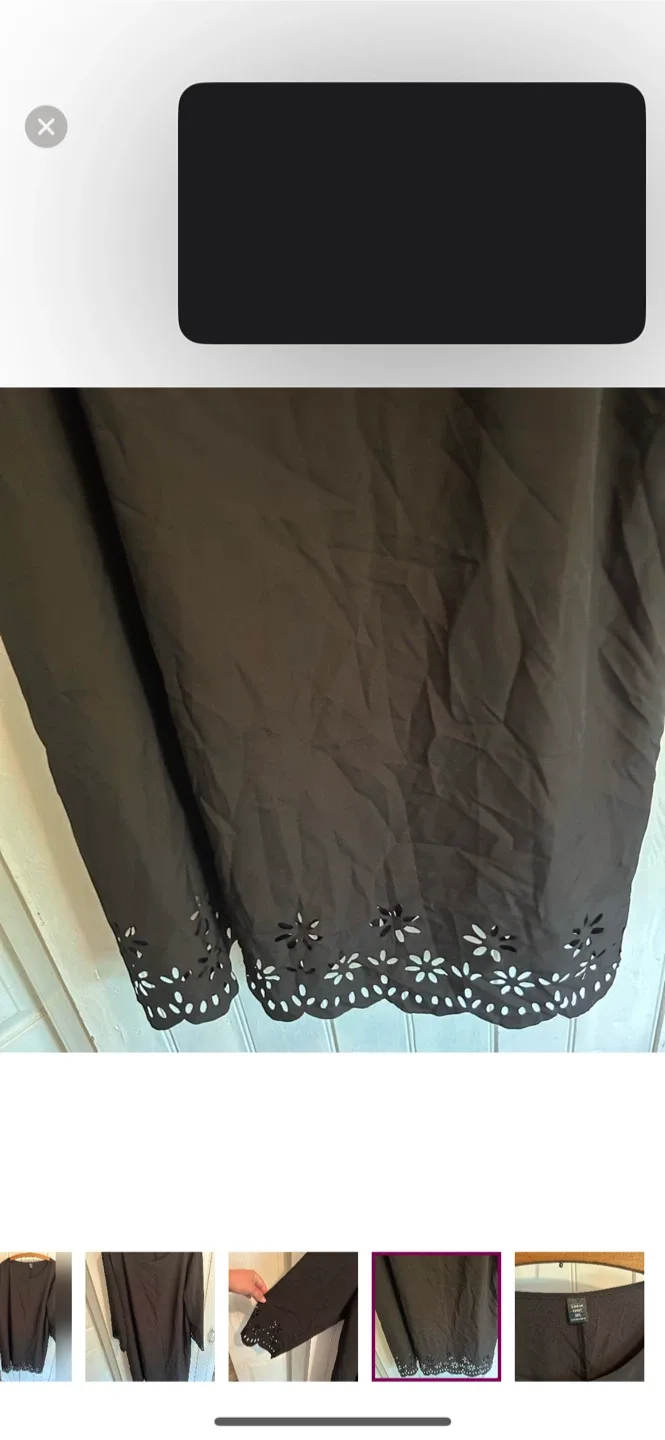 Shein Curve Black Dress - Size 3XL image indicator(4)