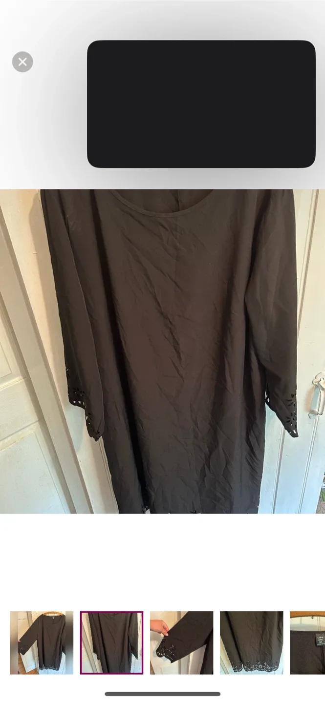 Shein Curve Black Dress - Size 3XL image indicator(2)