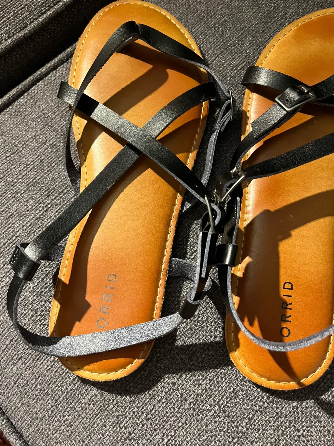 Torrid Black Strappy Sandals