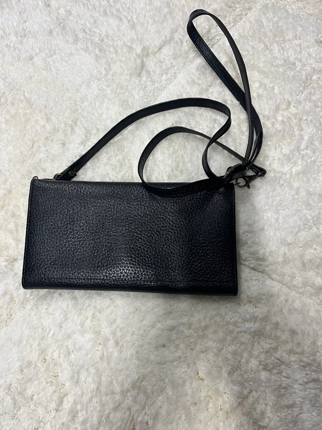 Black Leather Crossbody Bag image indicator(4)