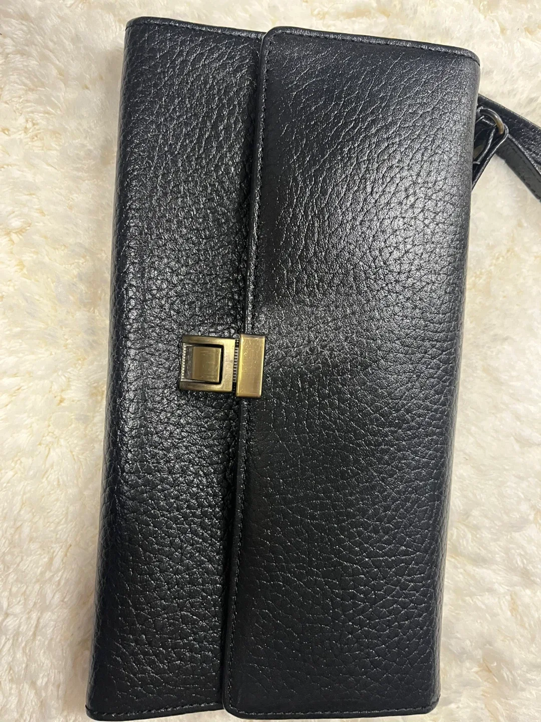 Black Leather Crossbody Bag image indicator(2)