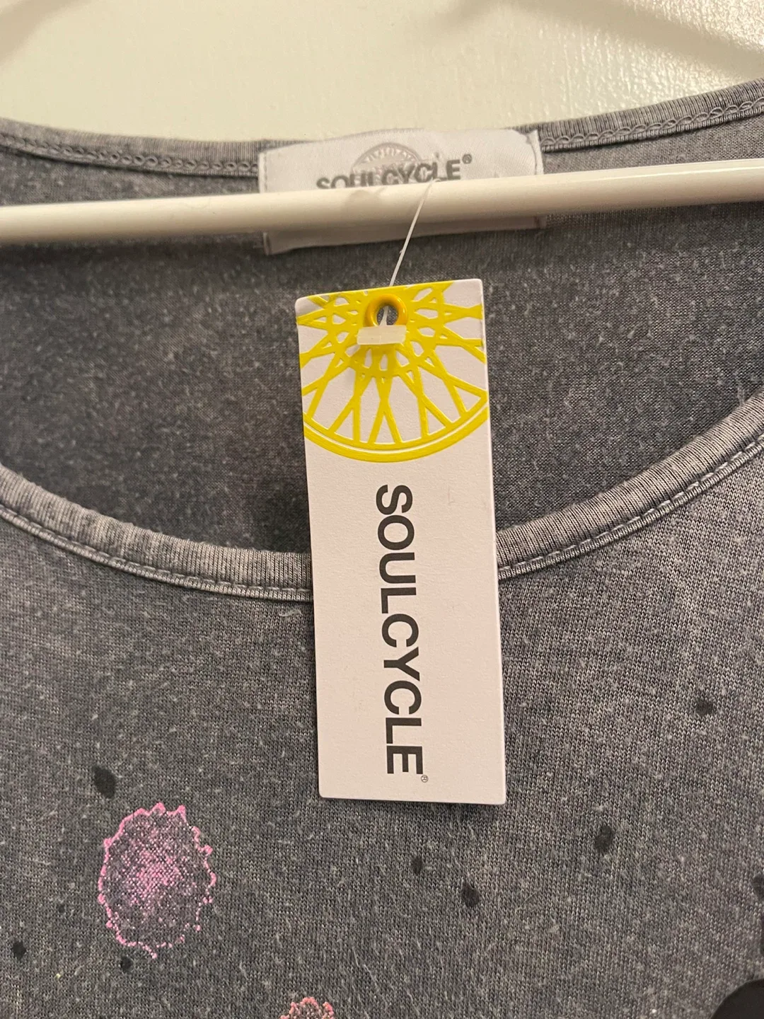 NEW SoulCycle Splatter LS Airbrush Soul Top - Size Small image indicator(2)