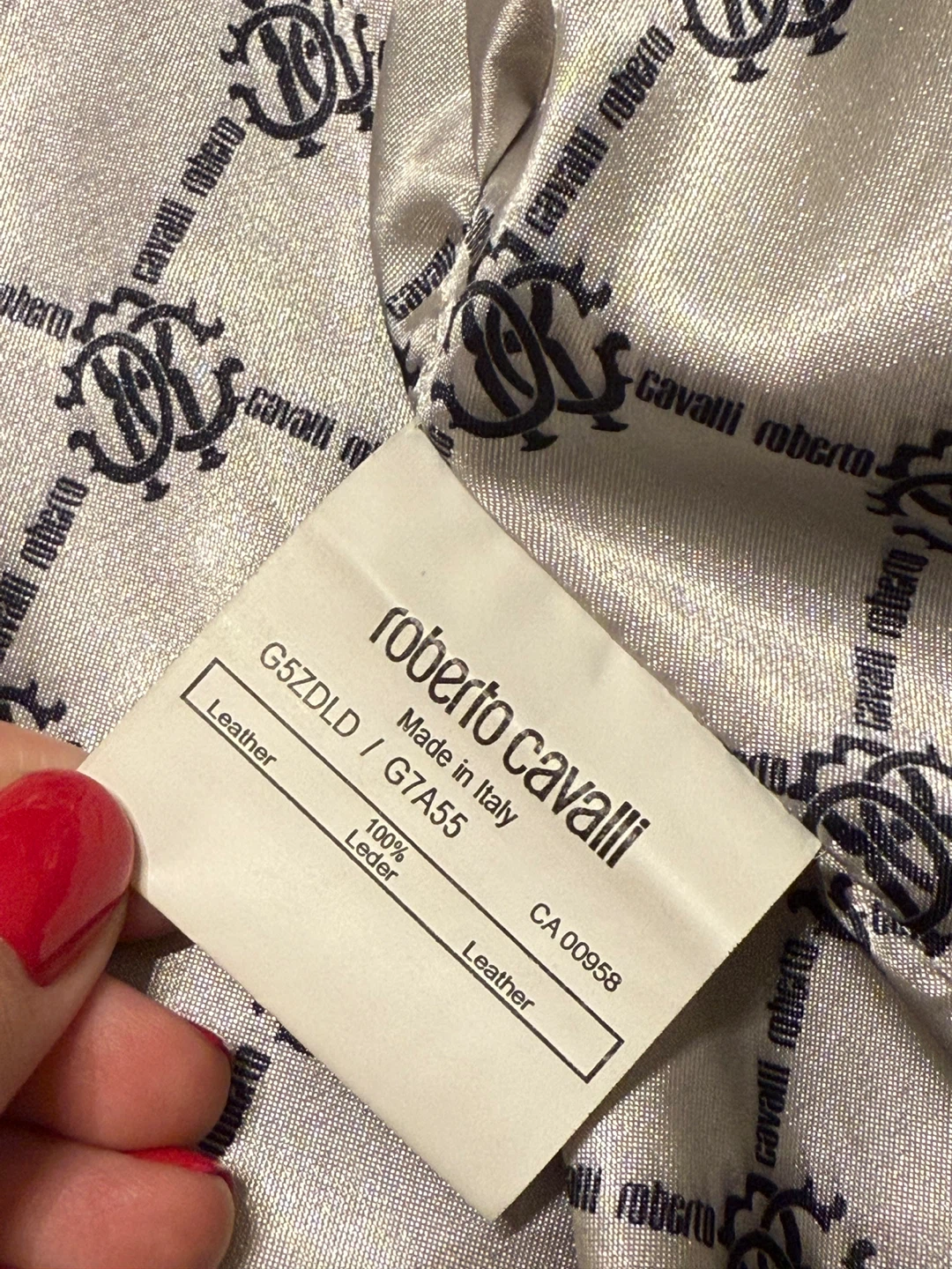 Roberto Cavalli Leather Jacket - Size Small made in Italy - photo 5