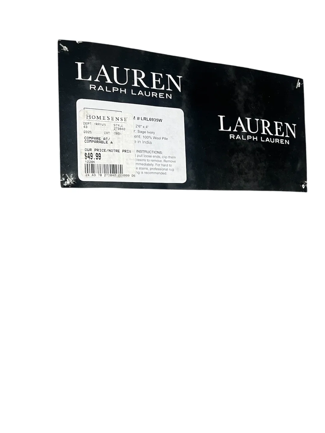 Lauren Ralph Lauren HomeSense Rug 2'6" x 4' image indicator(2)