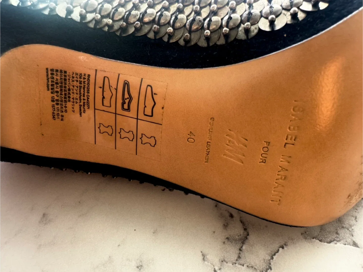 H&M x Isabel Marant Studded Black Suede Heels – Limited Edition image indicator(6)