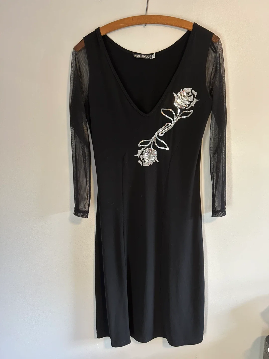 Bolero Black Dress - Size M