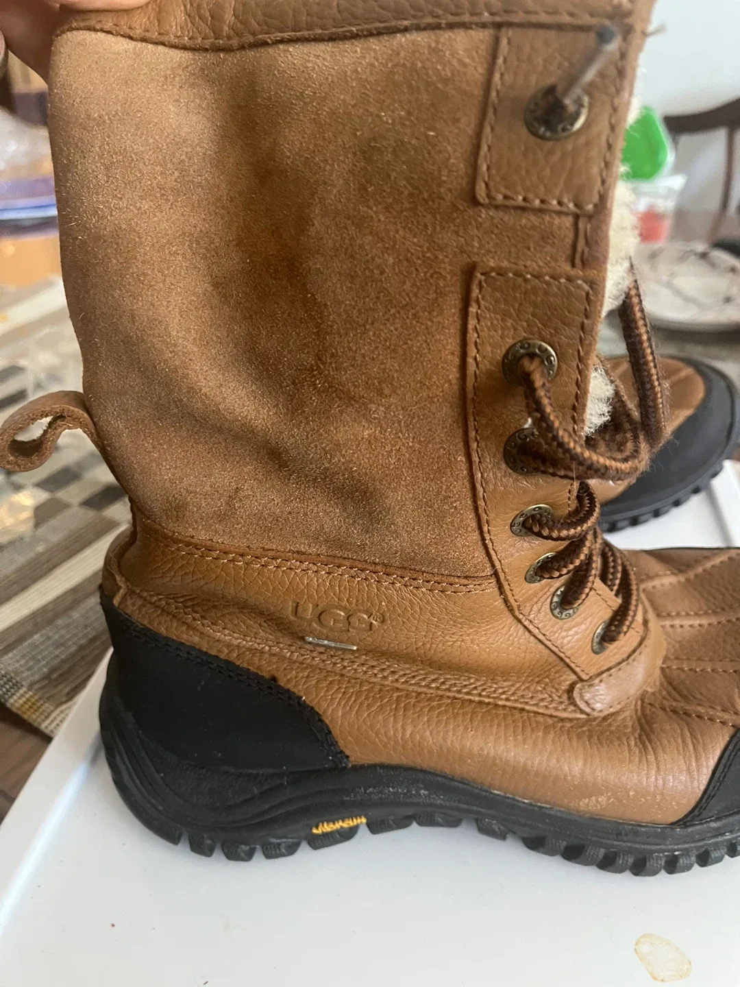 UGG Australia Brown Leather Winter Boots