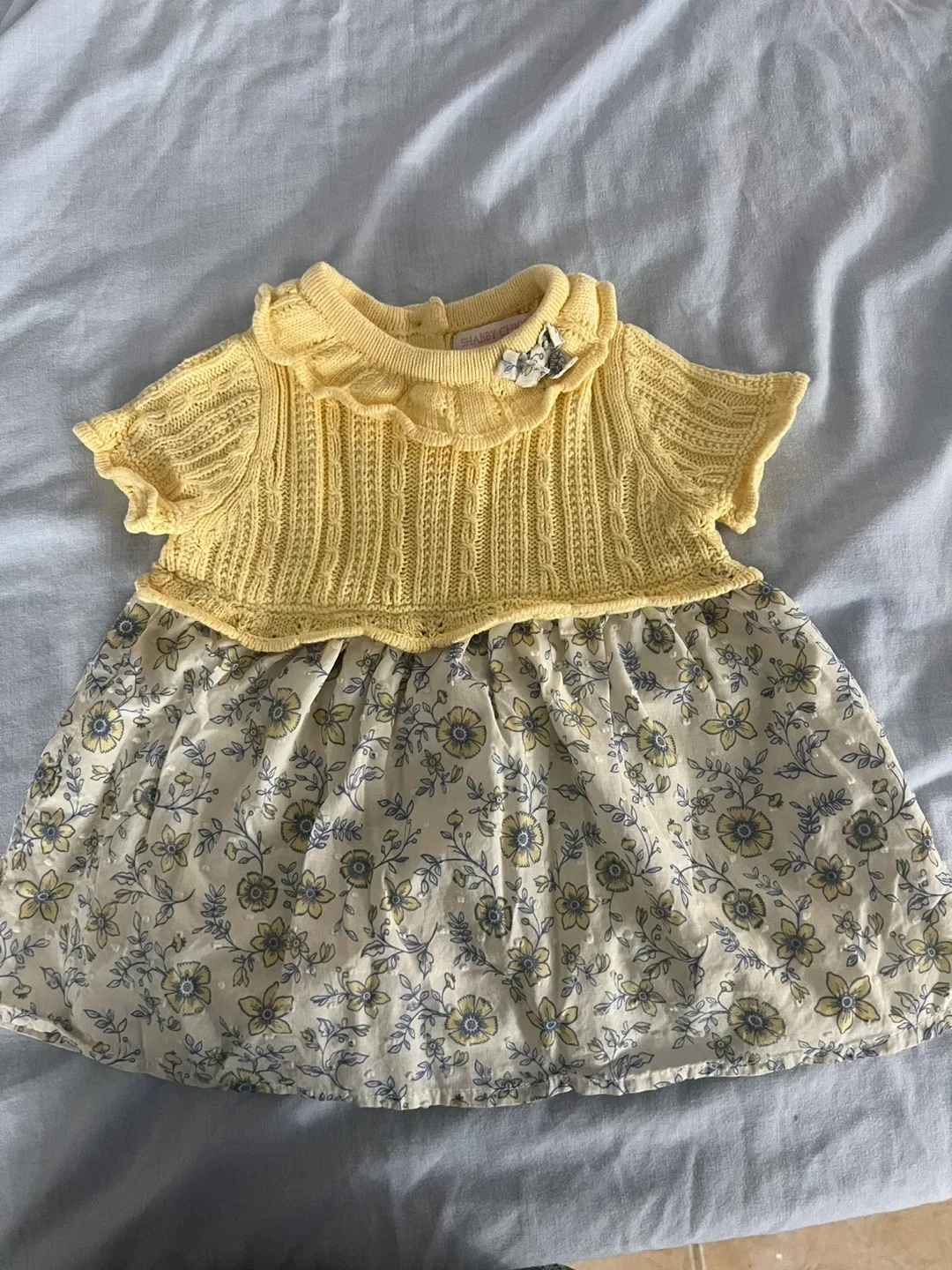 Yellow Floral Baby Dress