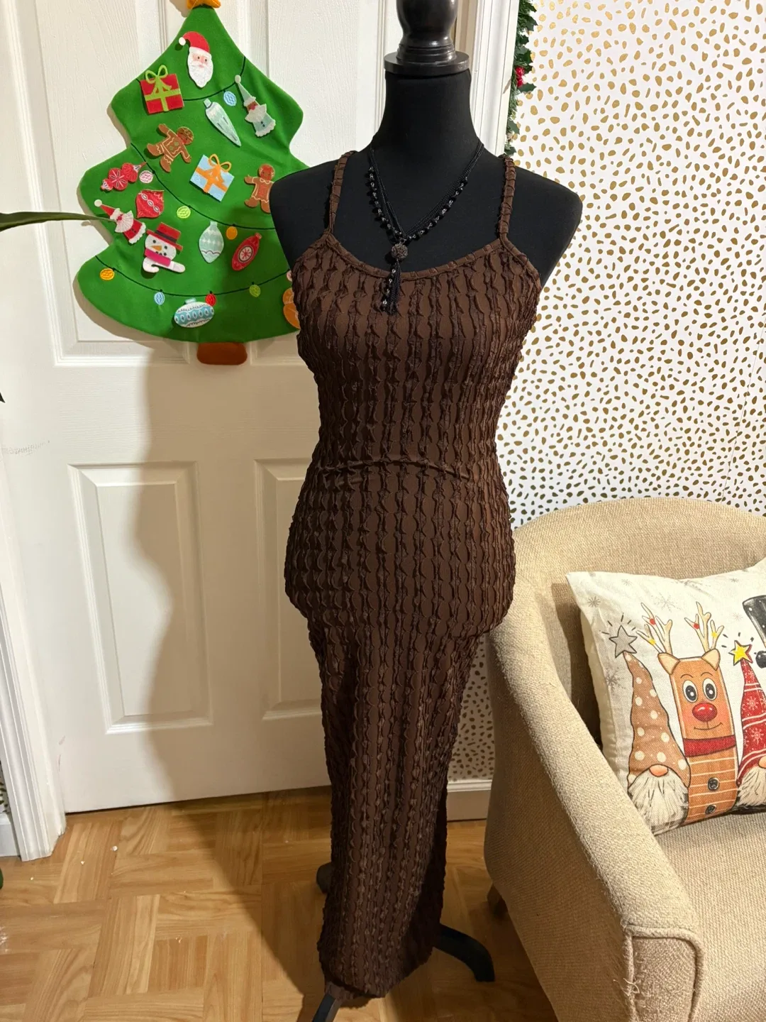 Brown Dress Size S