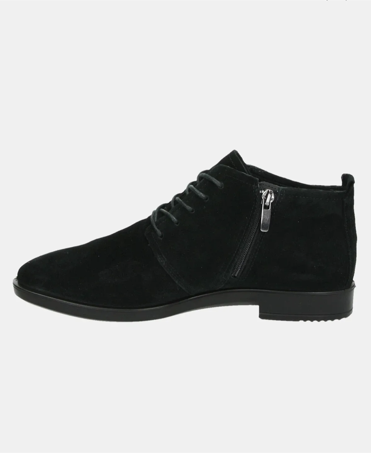 Ecco Black Suede Ankle Boots