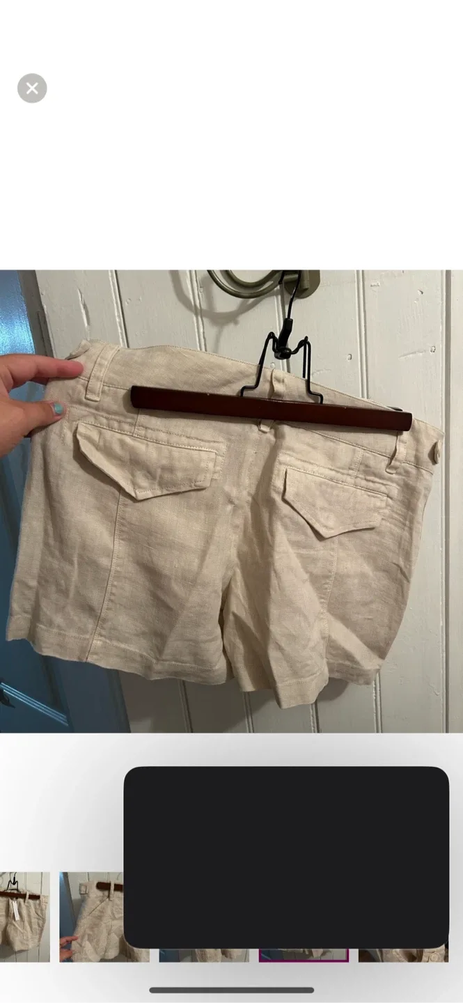 Sanctuary Beige Linen Shorts - Size 28 image indicator(4)