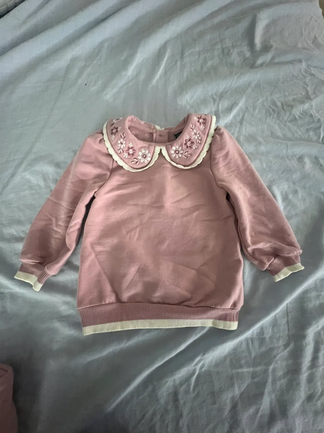 Pink Baby Outfit Set - Top & Pants