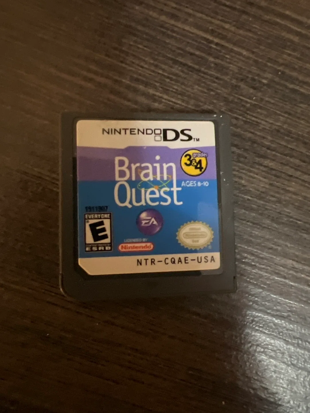 Brain Quest Nintendo DS Game Ages 8-10