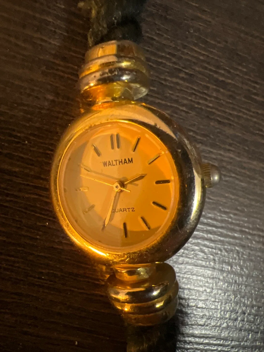 Waltham Quartz Gold Watch