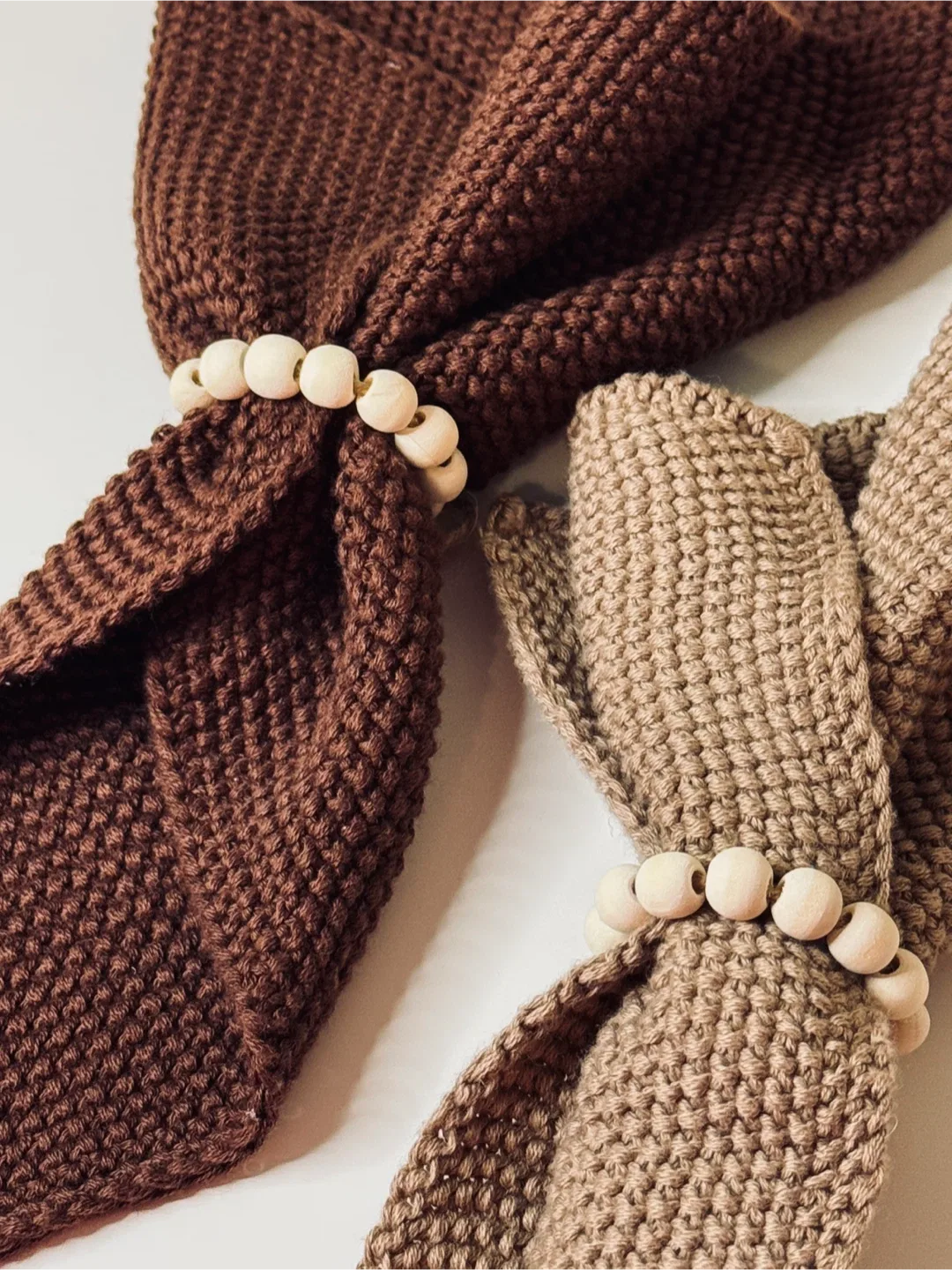 Handmade wooden beads Napkin Rings