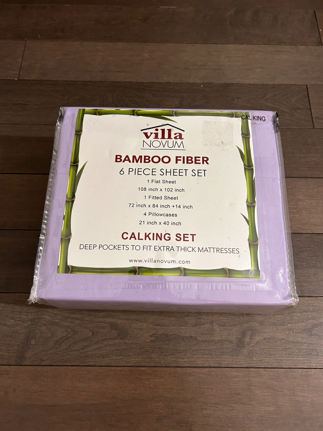 Villa Novum Bamboo Fiber Cal King 6-Piece Sheet Set - photo 2