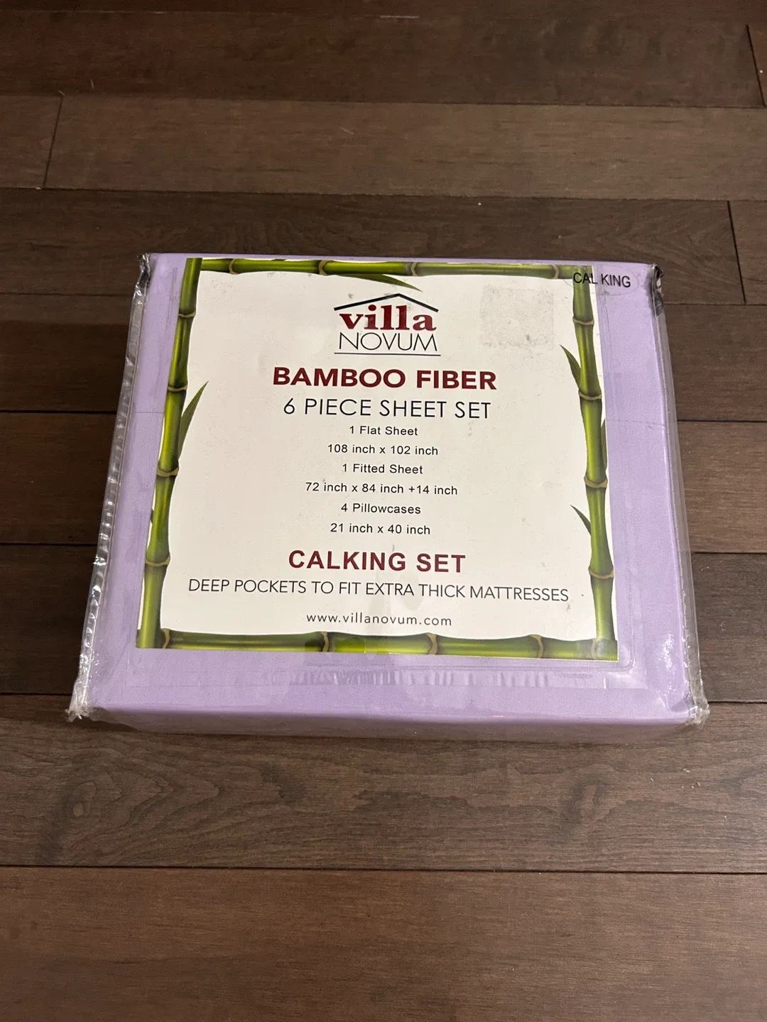 Villa Novum Bamboo Fiber Cal King 6-Piece Sheet Set image indicator(2)