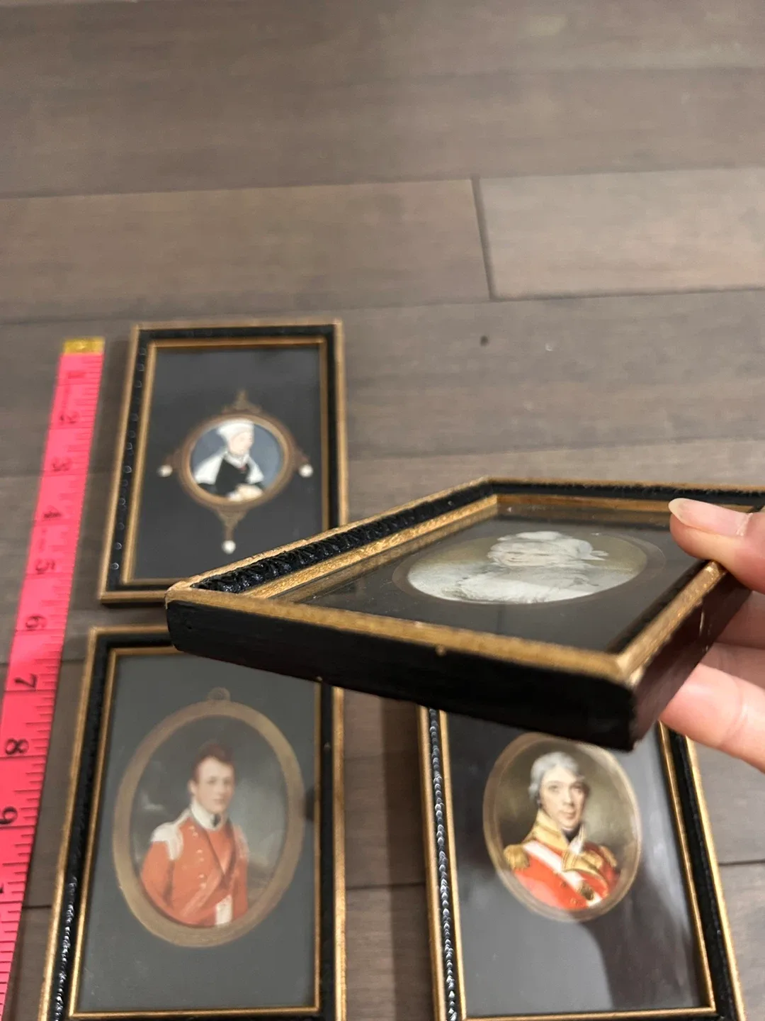 Framed Portrait Miniatures - Set of 4