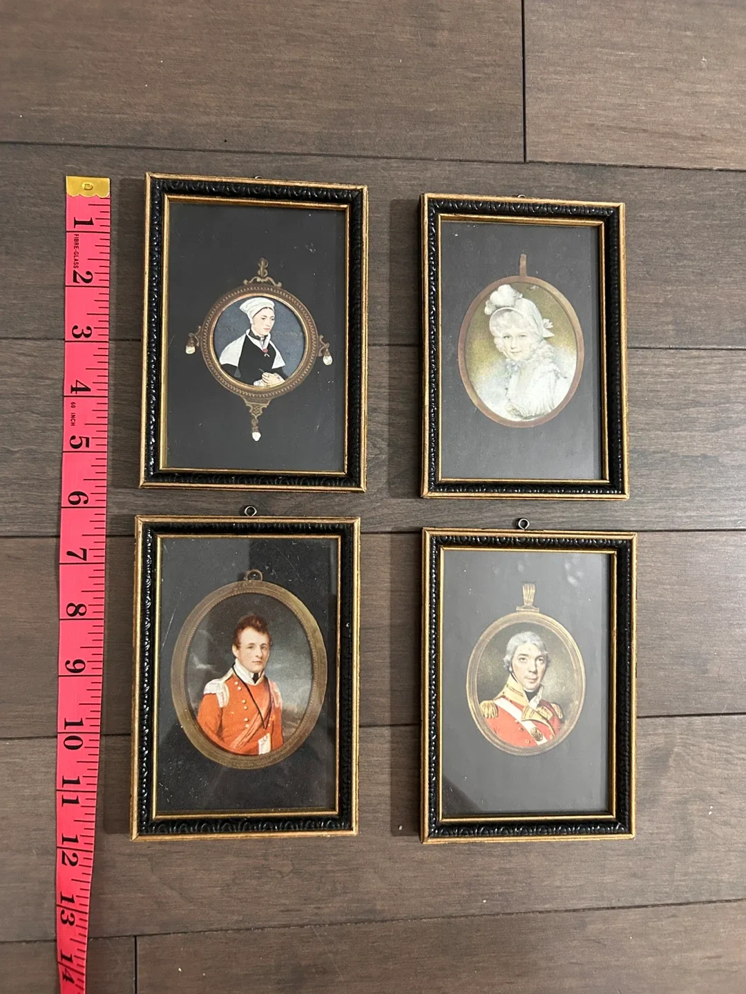 Framed Portrait Miniatures - Set of 4 image indicator(6)