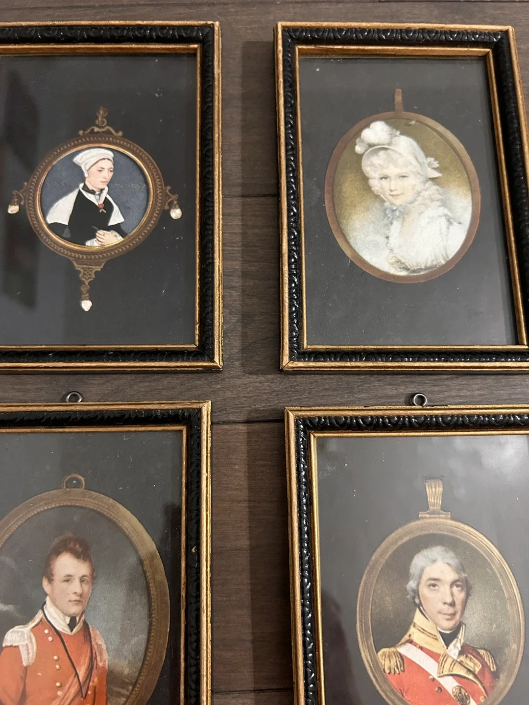 Framed Portrait Miniatures - Set of 4 image indicator(2)