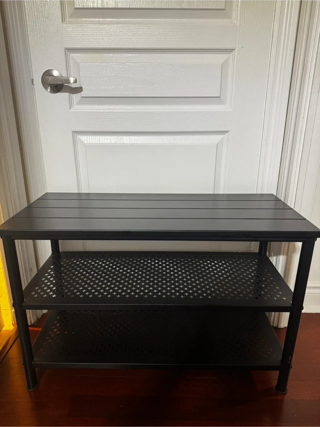 Black Metal 3-Tier Shelf