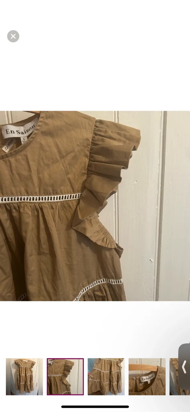 En Saison Tiered Mini Dress - Size Small image indicator(2)