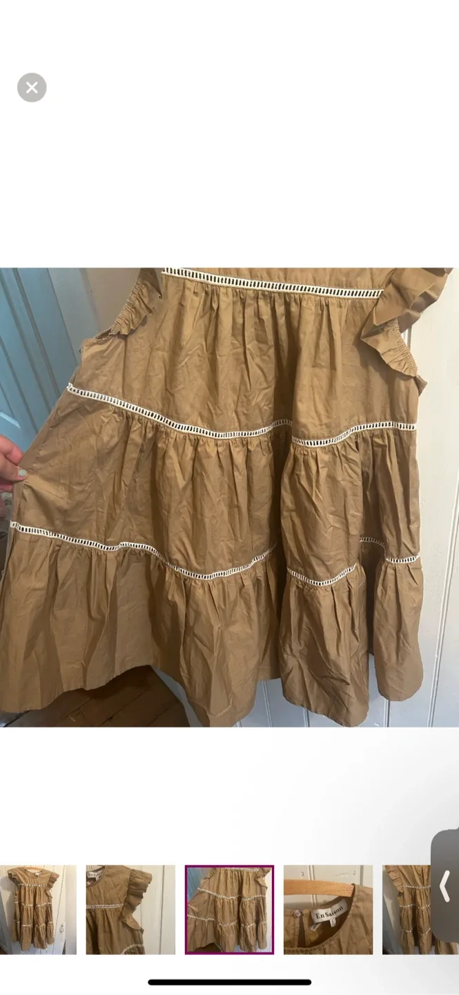 En Saison Tiered Mini Dress - Size Small image indicator(3)