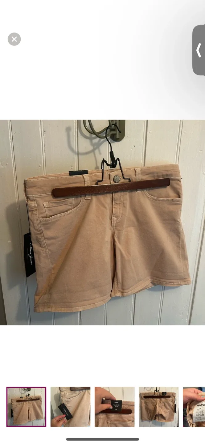 Mavi Vanna Low Rise Shorts - Size 28