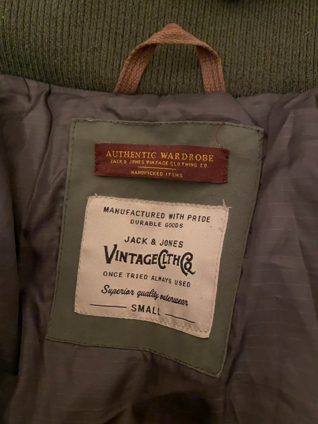 Jack & Jones Vintage Clothing Co. Puffer Jacket - Small - photo 2