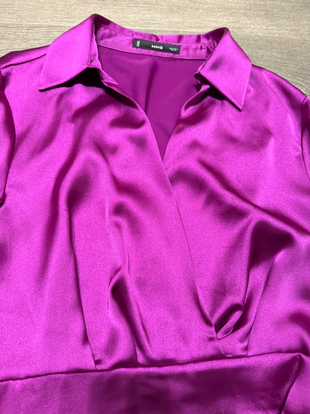 Mango - Purple Mini Dress - Size S - photo 3