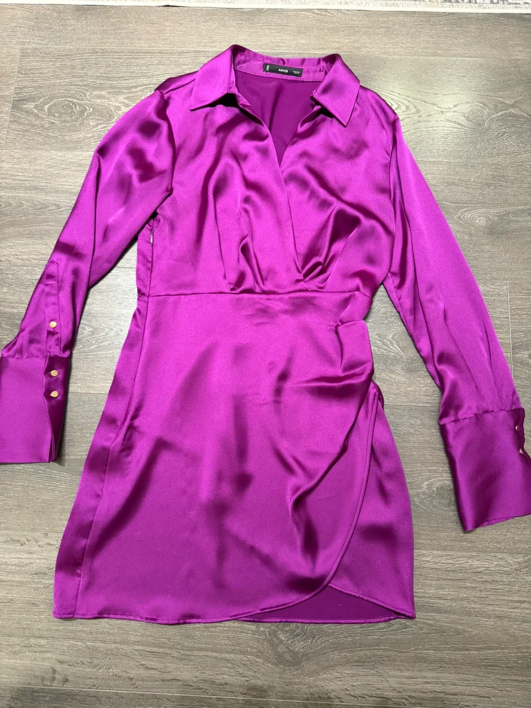 Mango - Purple Mini Dress - Size S