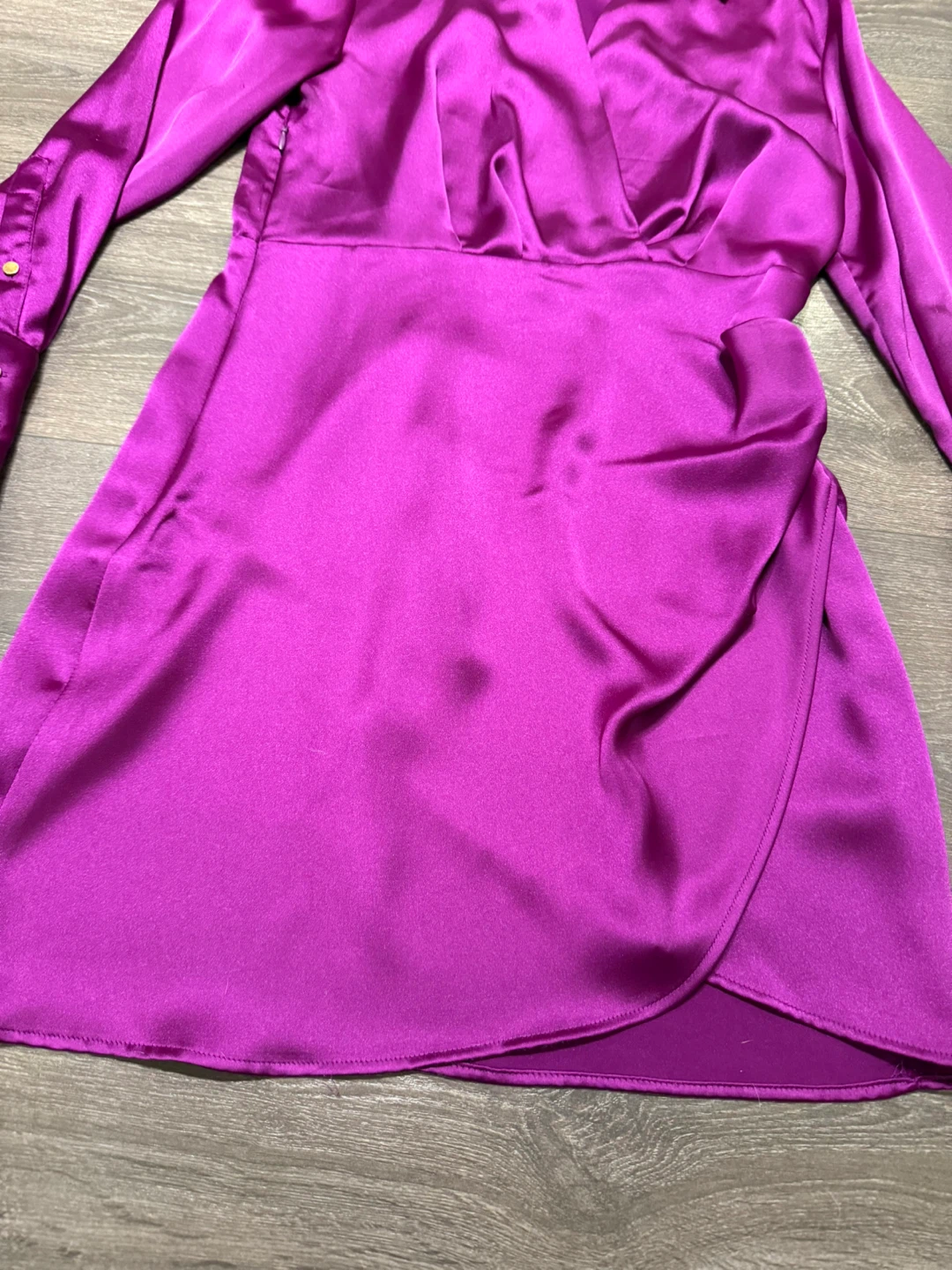 Mango - Purple Mini Dress - Size S - photo 2