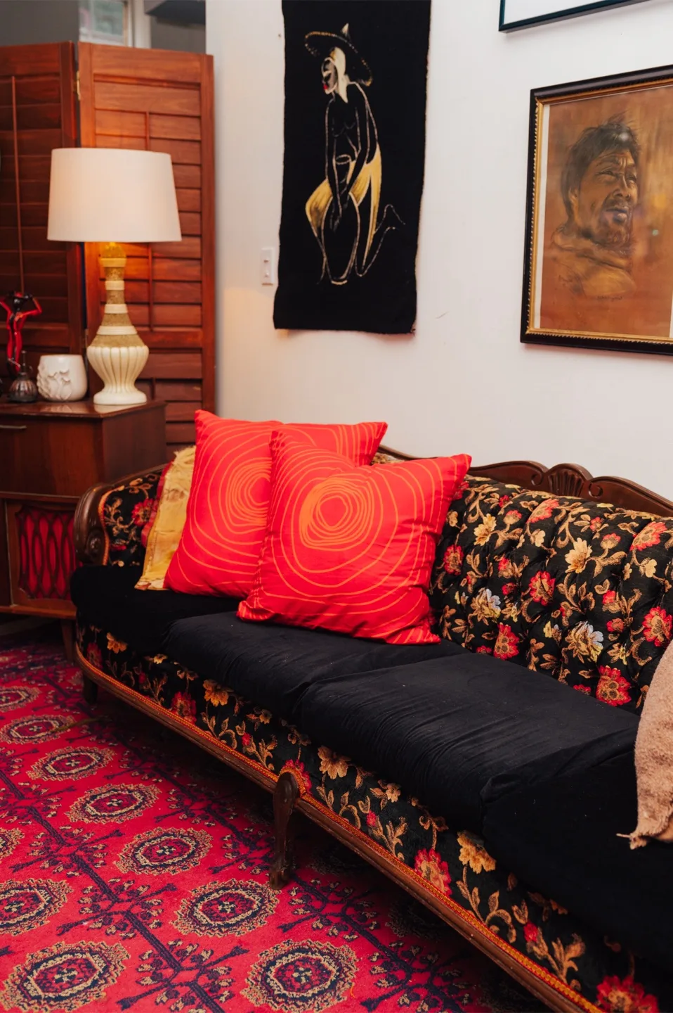 Baroque Revival Velvet Sofa + Free Throw Pillows image indicator(2)