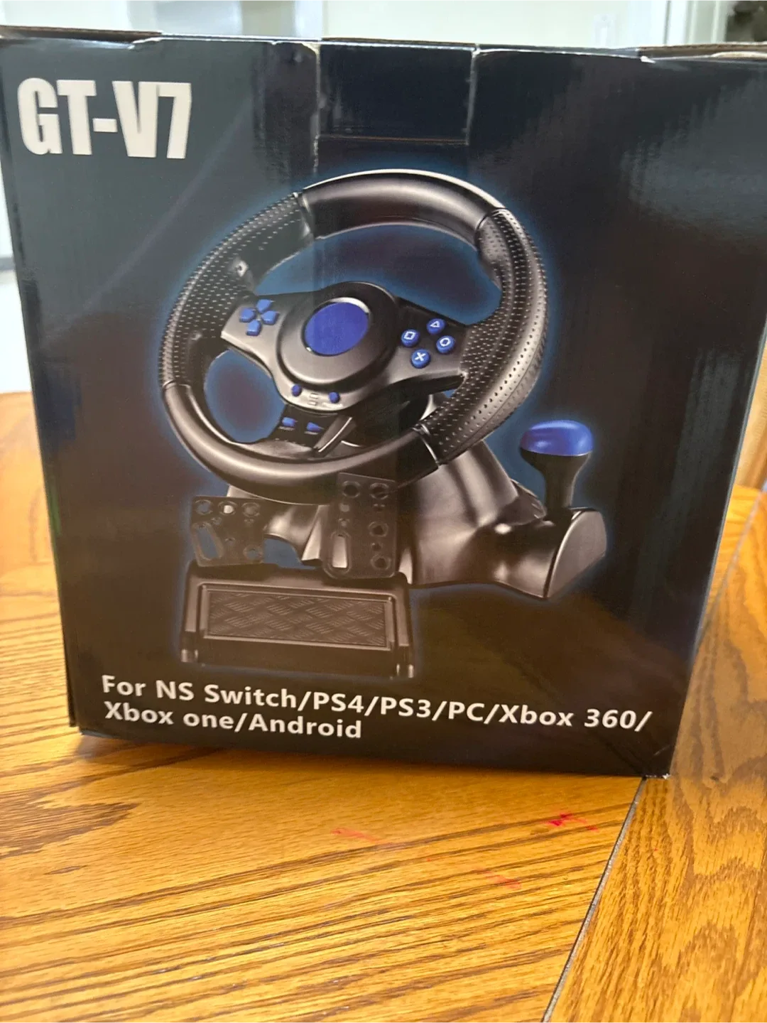 GT-V7 Racing Wheel for NS Switch/PS4/PS3/PC/Xbox