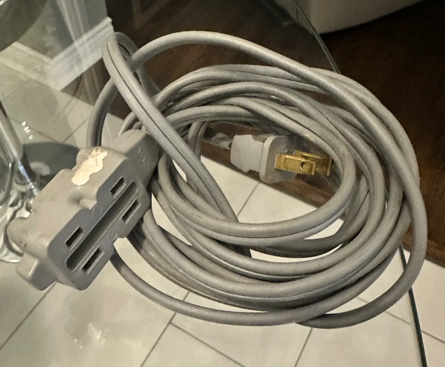 Grey Extension Cord