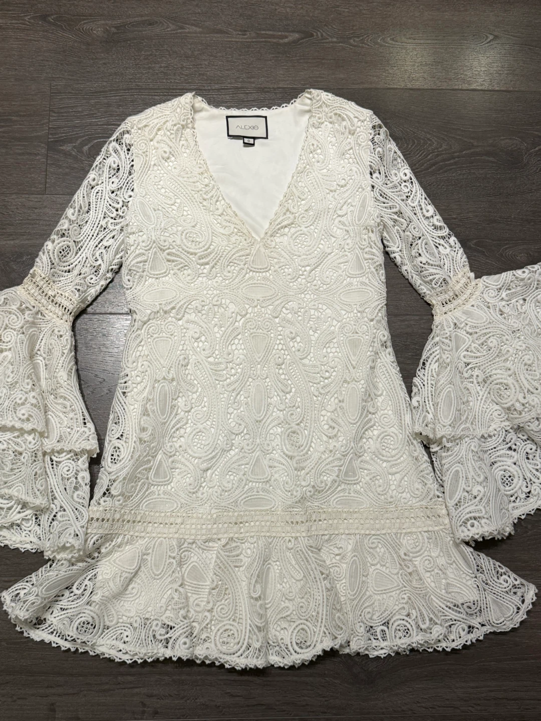 Alexis White Lace Dress - Size S - photo 2