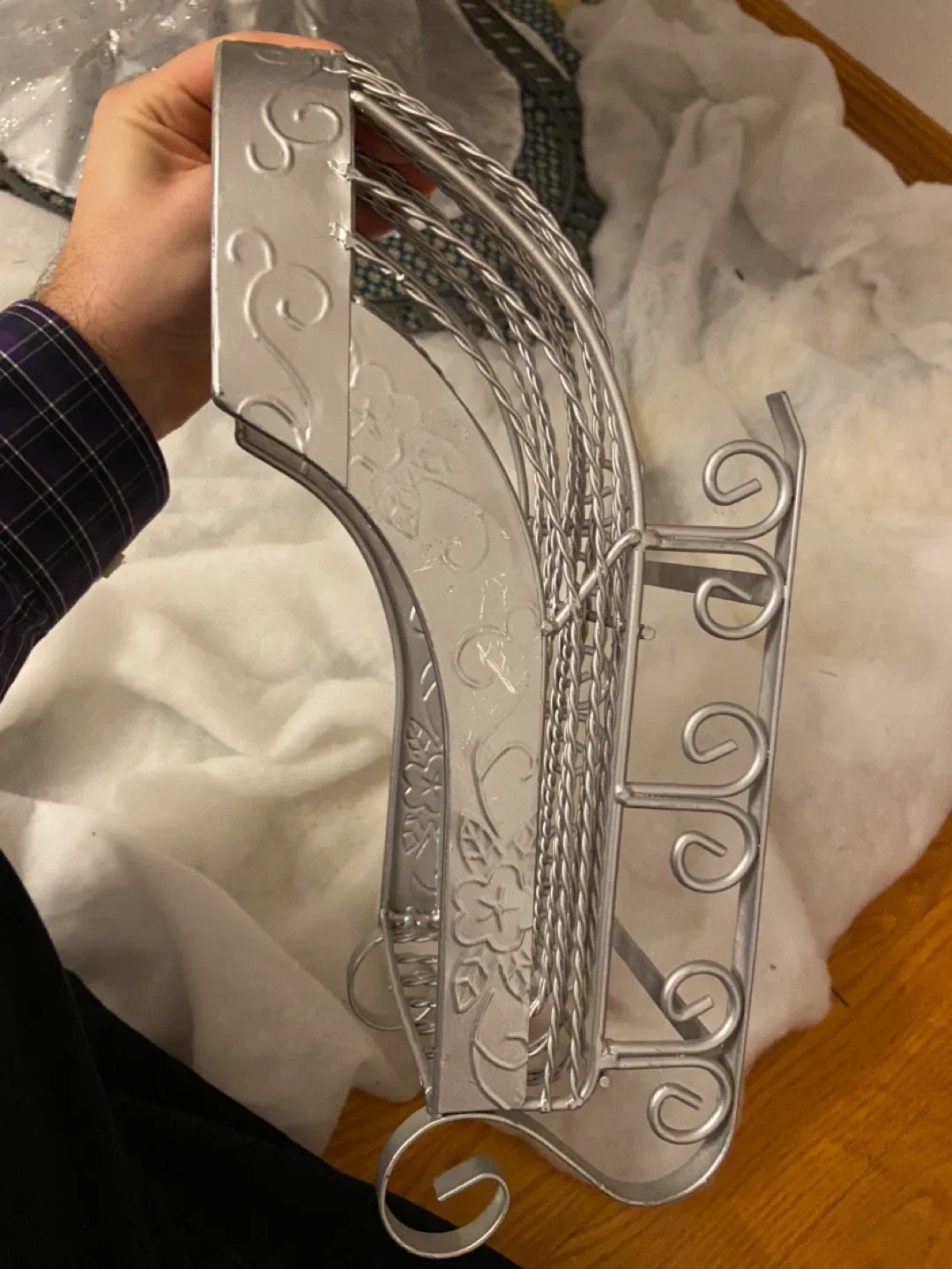 Silver Metal Decorative Sleigh image indicator(6)