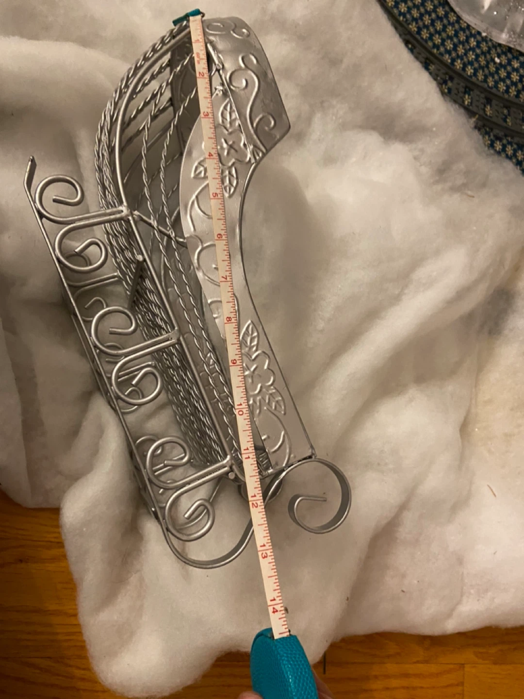 Silver Metal Decorative Sleigh - photo 2