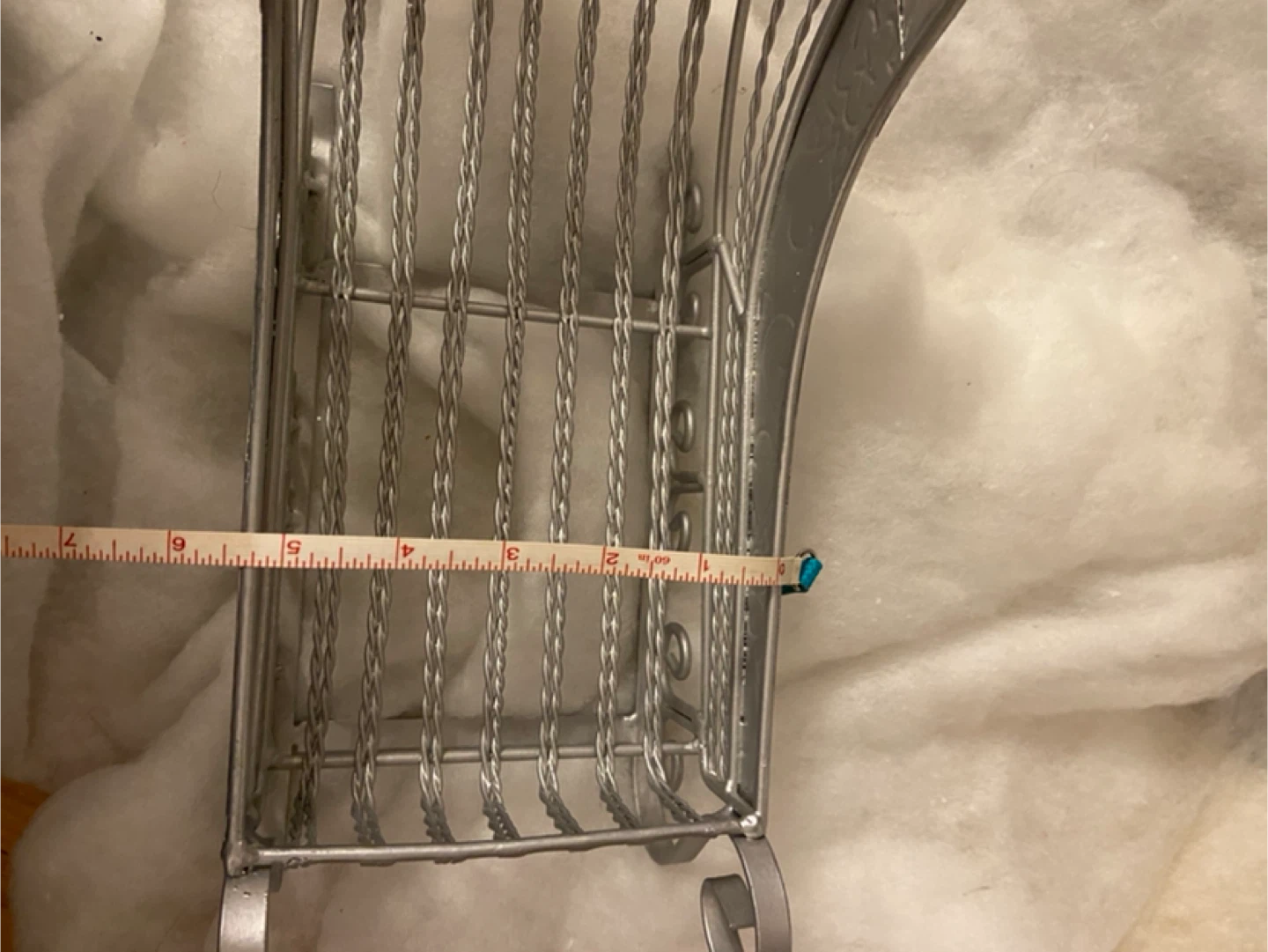 Silver Metal Decorative Sleigh - photo 3