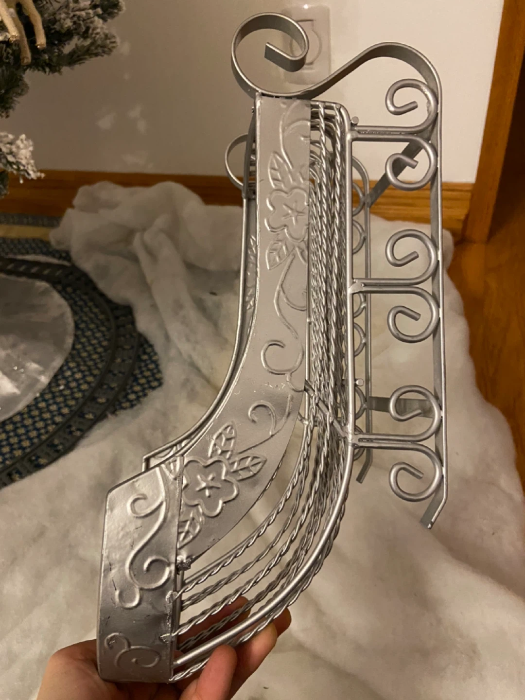 Silver Metal Decorative Sleigh - photo 4