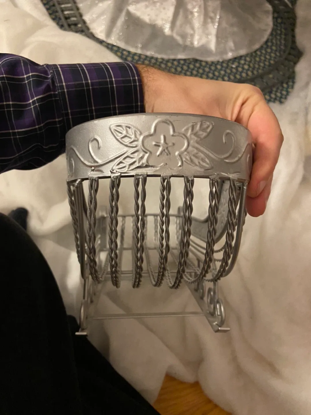 Silver Metal Decorative Sleigh image indicator(7)