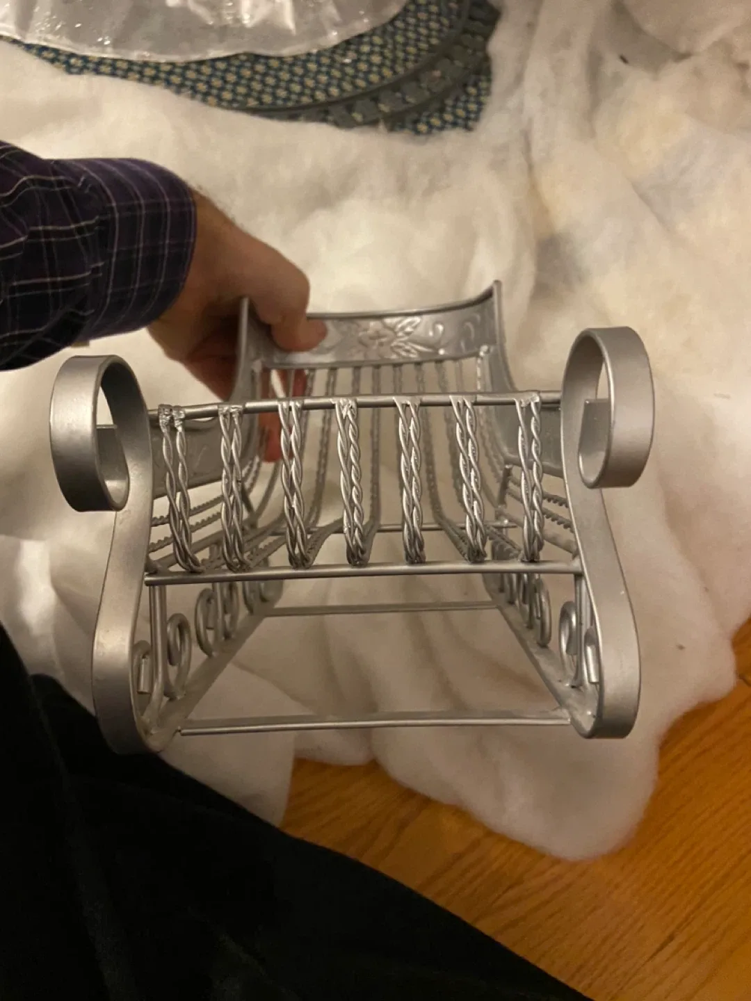 Silver Metal Decorative Sleigh image indicator(8)