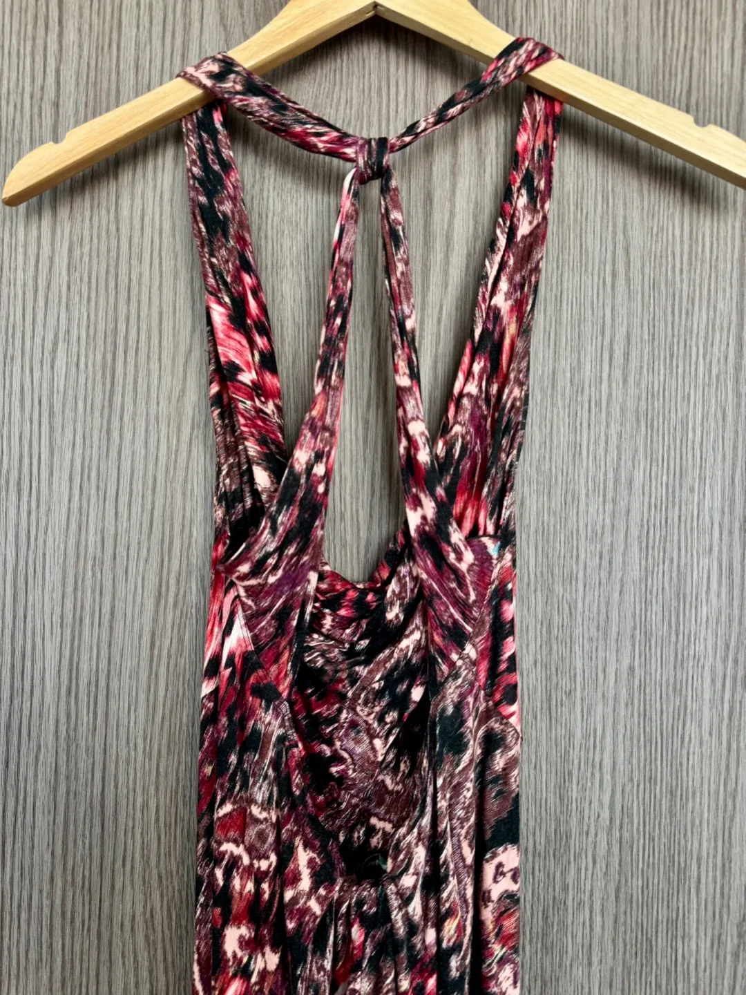 Luxury Boho Printed Halter Drape Top / Mini Dress – Resort Wear image indicator(4)