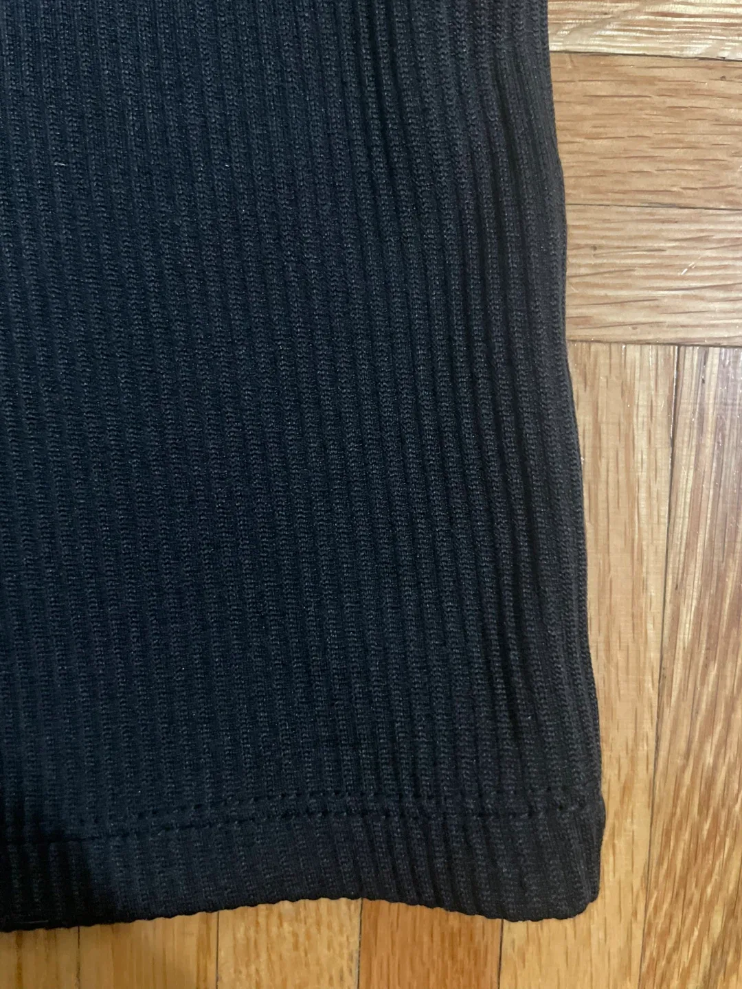 H&M Divided Black Ribbed Dress - Size S image indicator(3)