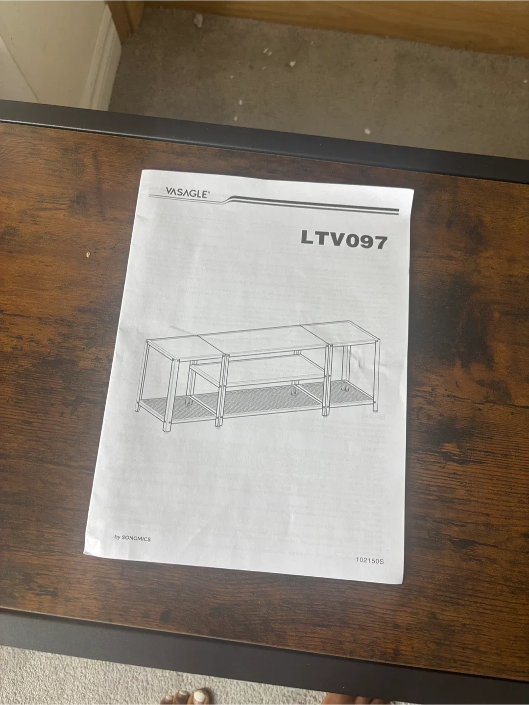 TV Console  Stand - Rustic Brown image indicator(3)