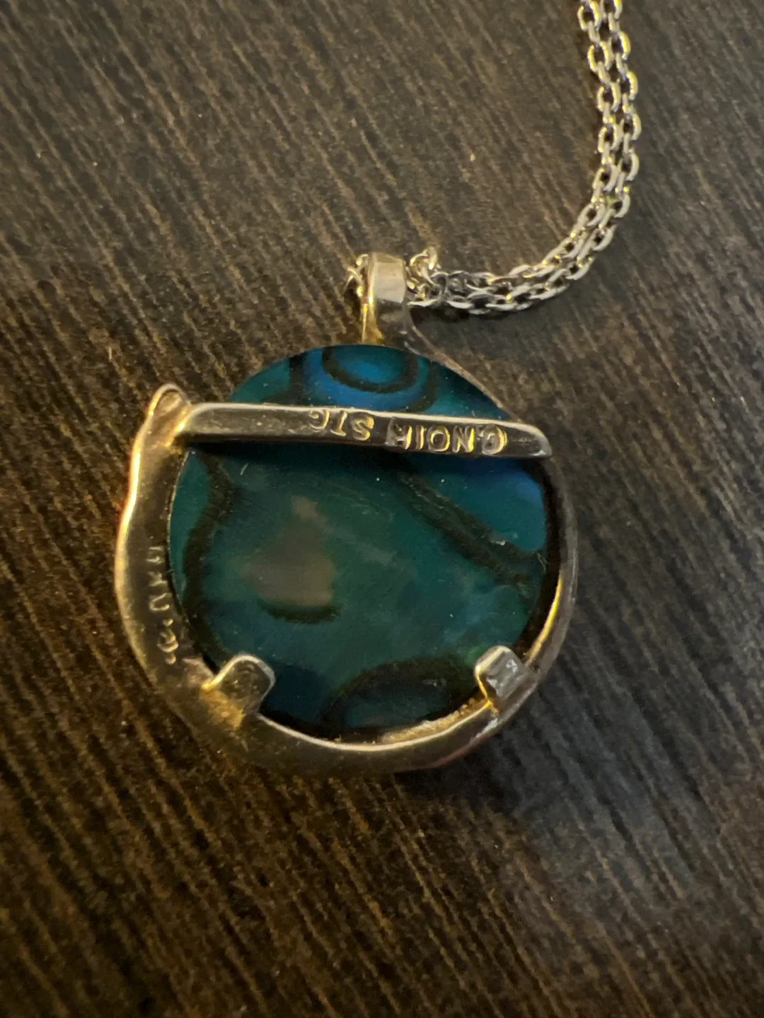 C.Norie STG Silver Cat Moonstone Necklace image indicator(2)