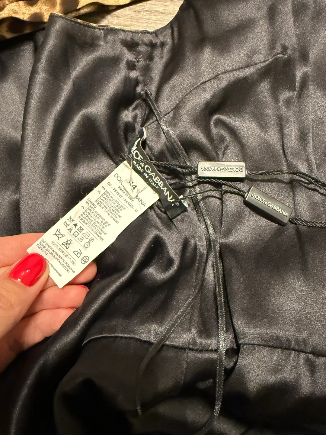 Dolce & Gabbana Leopard silk Dress, Size 44 fits small medium image indicator(6)