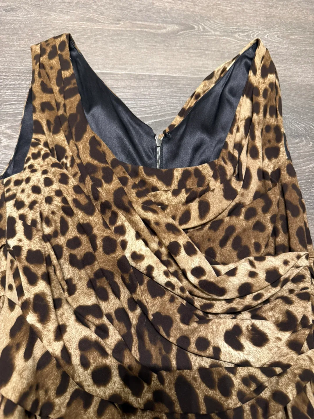 Dolce & Gabbana Leopard silk Dress, Size 44 fits small medium image indicator(2)